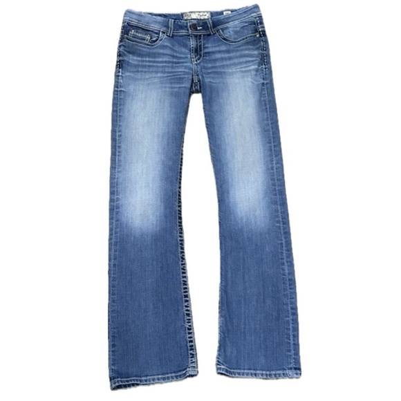 ππ BUCKLE BKE Payton Bootcut Jeans | Distressed Light Washβ Y2K 28L - Picture 1 of 6